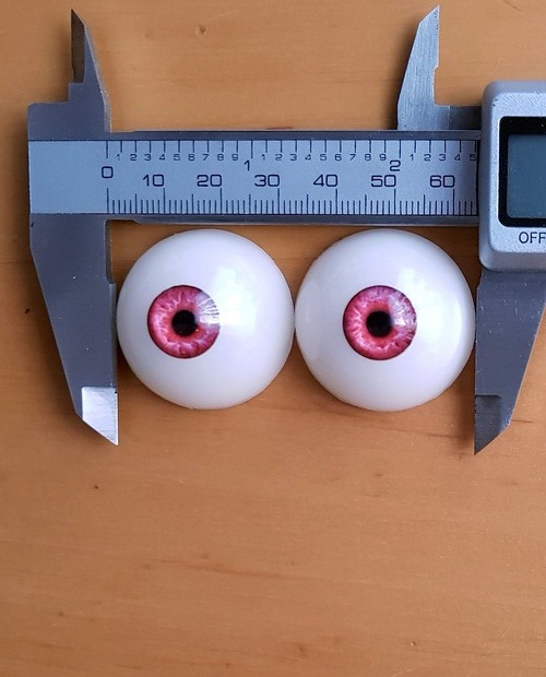 Augenfarbe Elf Red Ersatzaugenpaar für Doll's Lounge Puppen, Spare Eyes for Lovedolls