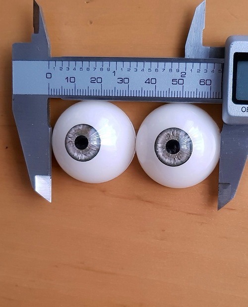 Augenfarbe Dark Silver Gray Ersatzaugenpaar für Doll's Lounge Puppen, Spare Eyes for Lovedolls