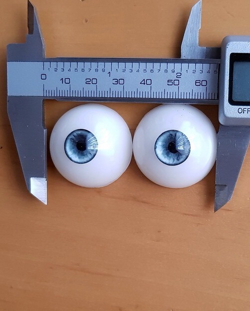 Augenfarbe Dark Steel Blue Ersatzaugenpaar für Doll's Lounge Puppen, Spare Eyes for Lovedolls