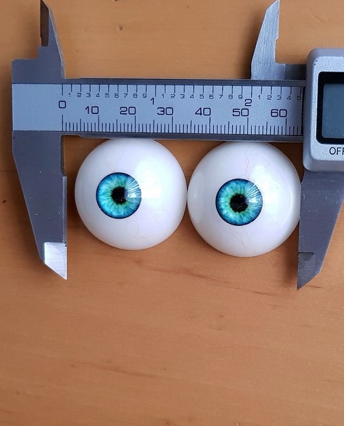 Augenfarbe Lagune Blue Ersatzaugenpaar für Doll's Lounge Puppen