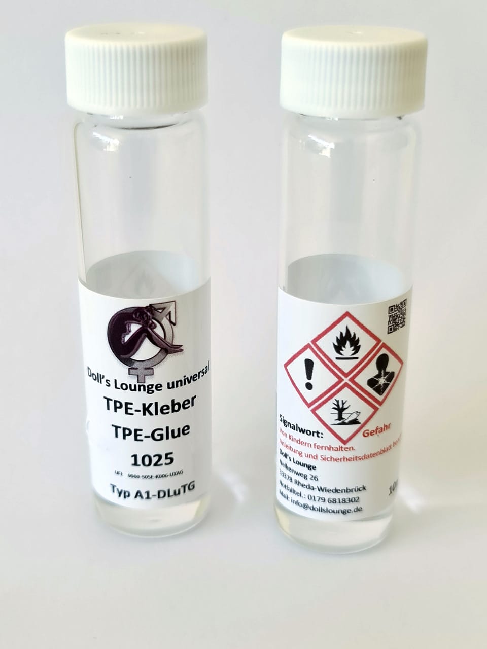 Doll's Lounge universal TPE- Glue, Fill-TPE-Glue, Doll's Lounge universal TPE Kleber, DLuTG, herstellerübergreifender Vernetzungsklebstoff  TYP-A1